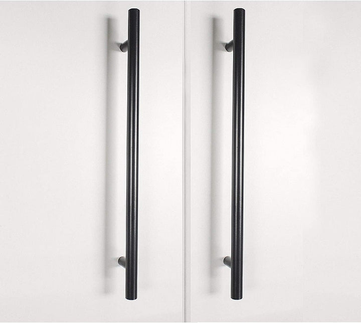 goldenwarm 15 Stück Möbelgriffe Schwarz 192mm Schrankgriffe Schwarz Griffe für Küchenschränke Türgri