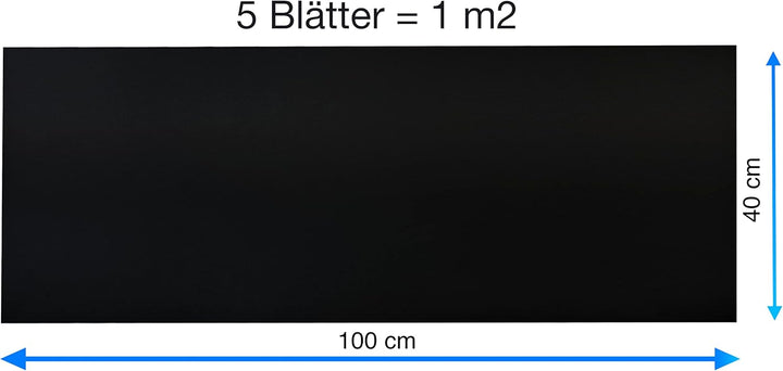 ABM Dämmmatte selbstklebend Kautschuk Isoliermatte 6mm Dämmdicke Dämmung Isolierung 5 stucke: 40 x 1