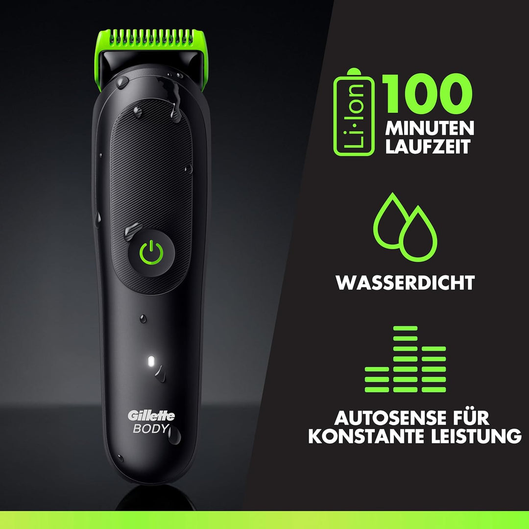 GilletteLabs i5 Body + Intimate Trimmer Herren mit SkinFirst-Technologie — Intimrasierer Mann für Kö