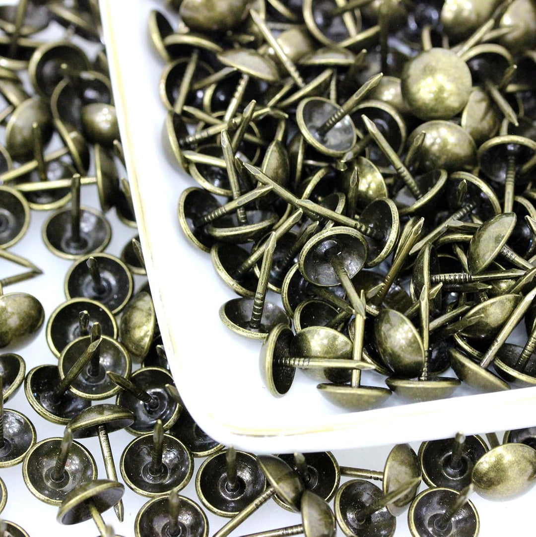 1000 Stück Polsternägel, BetterJonny Vintage Möbel Nägel Bronze Thumb Tacks Polster Reisszwecken Rei