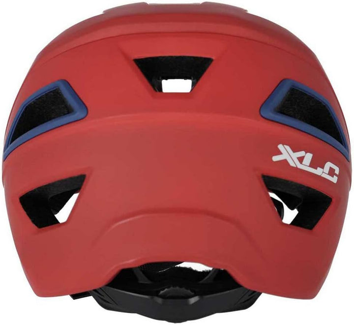 XLC Unisex – Erwachsene Enduro Fahrradhelm 58-62 Rot/Blau, 58-62 Rot/Blau
