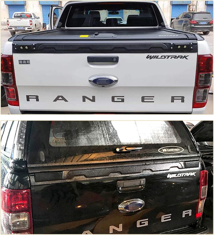 JHCHAN Ladekantenschutz Stossstangenschutz mit LED für Ford Ranger 2012-2022 T6 T7 T8 XL XLT Limited