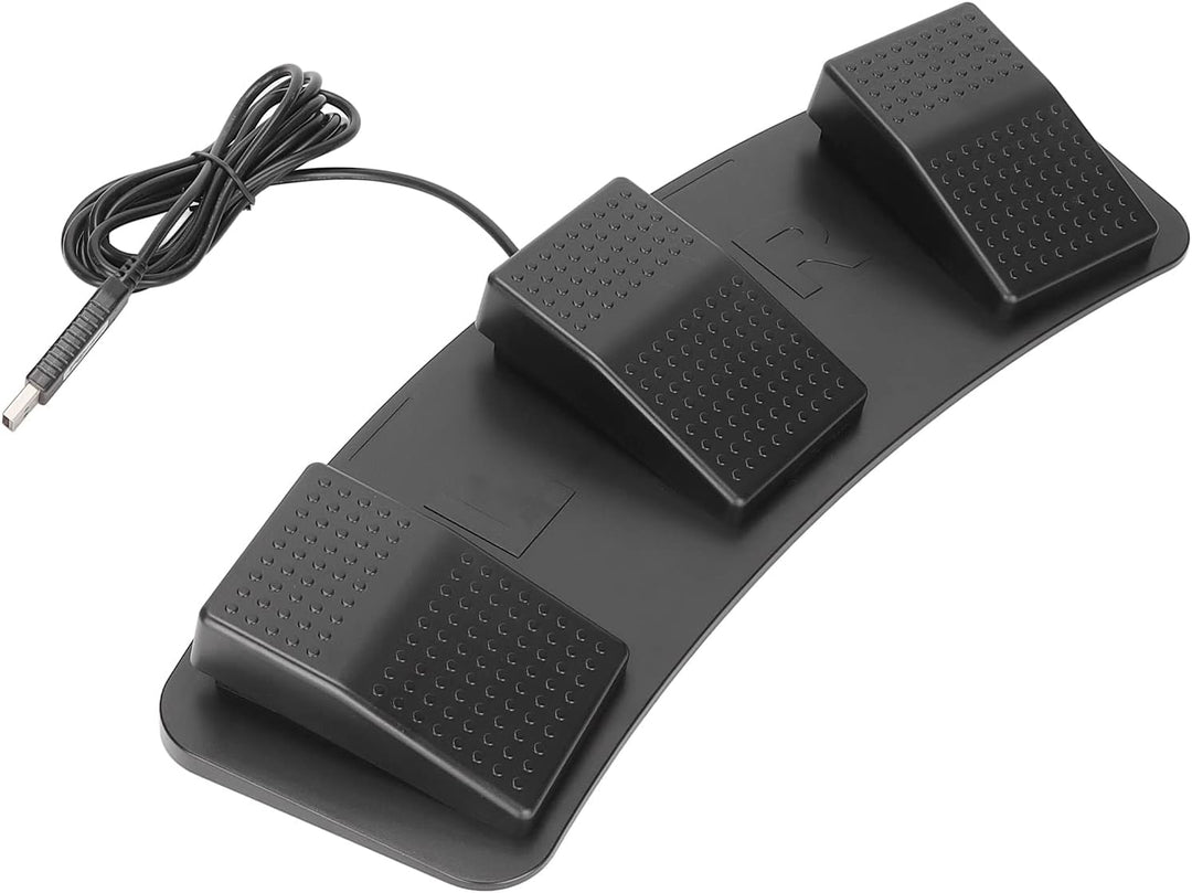 Bewinner USB Triple Foot Pedal, Triple Keys Controller Mechanischer Schalter, USB Foot Control Keybo