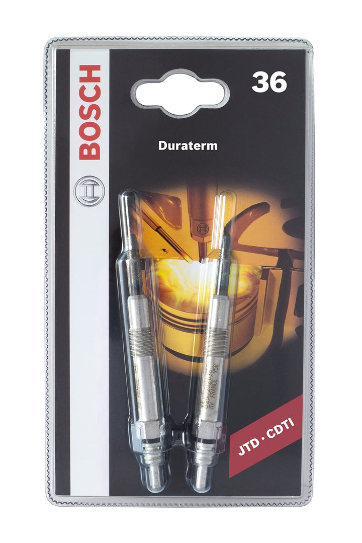 Bosch 36 - Duraterm - Blister – 2er Set - für dieselbetriebene Fahrzeuge Blister - 2er Set, Blister