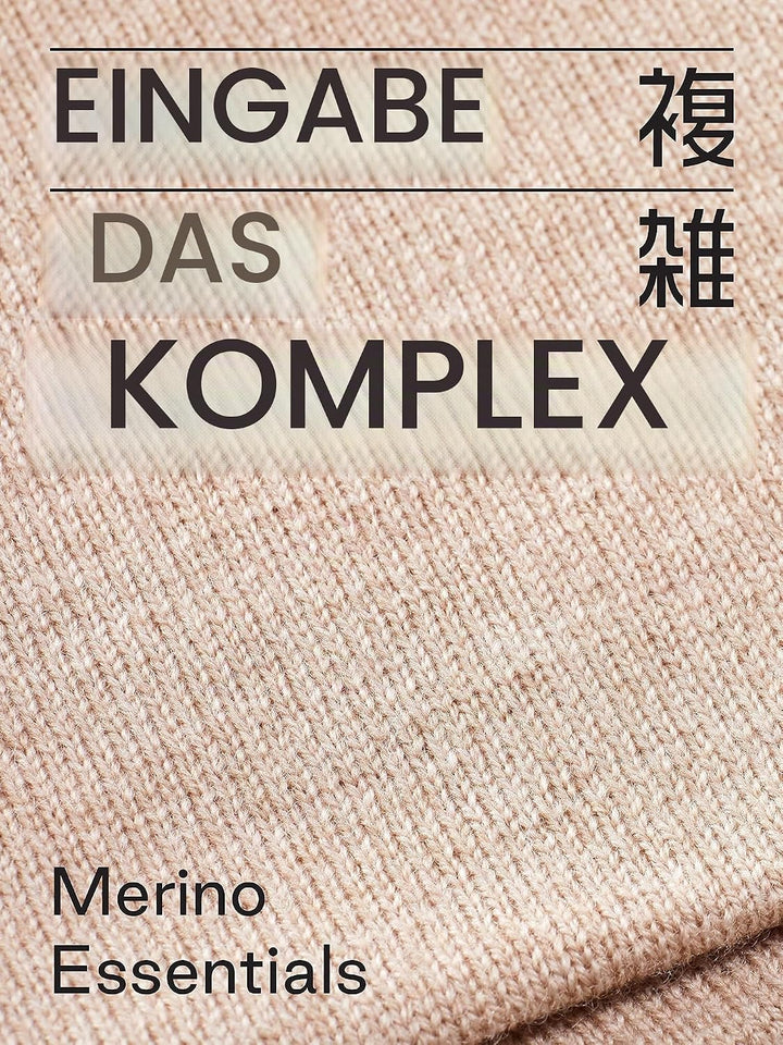 Enter the Complex® Armstulpen, Pulswärmer mit Daumenloch, Merino Wolle, Damen und Herren, Beige