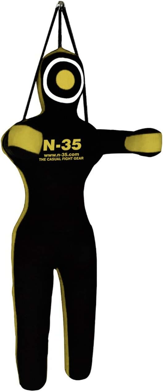 N-35 Dummy 180cm,Judo,Boxing,Ringen,MMA, Grappling,Ju Jutsu,Wurfpuppe ungefüllt, Gelb 180