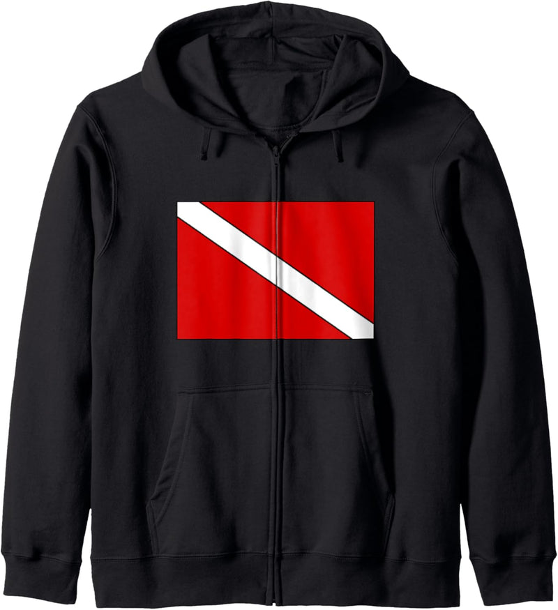 Tauchflagge Scuba Diver Kapuzenjacke