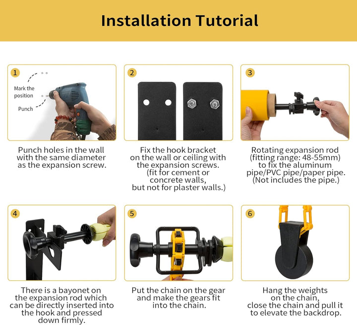 Selens Fotografie 3 Rollen Wandhalterungen Hintergrund System Ständer Unterstützungs Manuelles Fotos