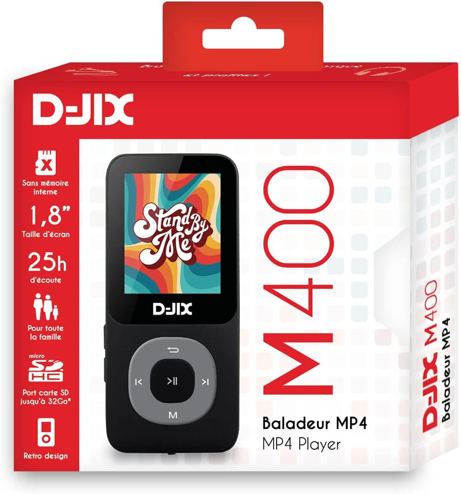 MP4-Player – M400 – USB Typ-C – SD-Karte bis zu 32 g Speicher – Bluethooth – integriertes Mikro-Dikt