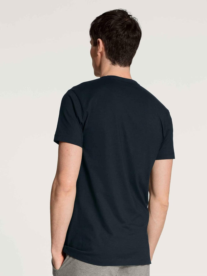 CALIDA Remix Basic Sleep Kurzarm-Shirt, Rundhals Herren 46-48 Dark Sapphire, 46-48 Dark Sapphire