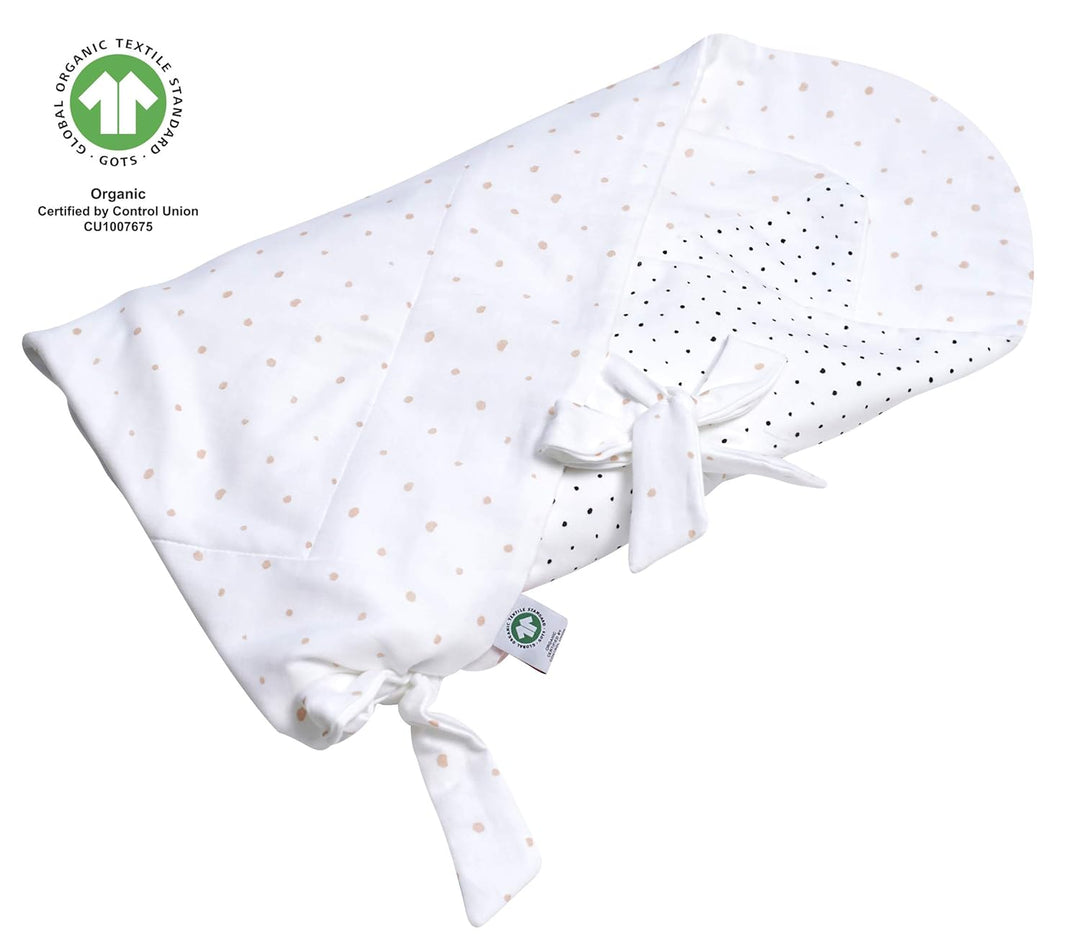 Baby Einschlagdecke GOTS zertifiziert aus BIO-Baumwolle Puckdecke Wickeldecke von Motherhood - Kleck