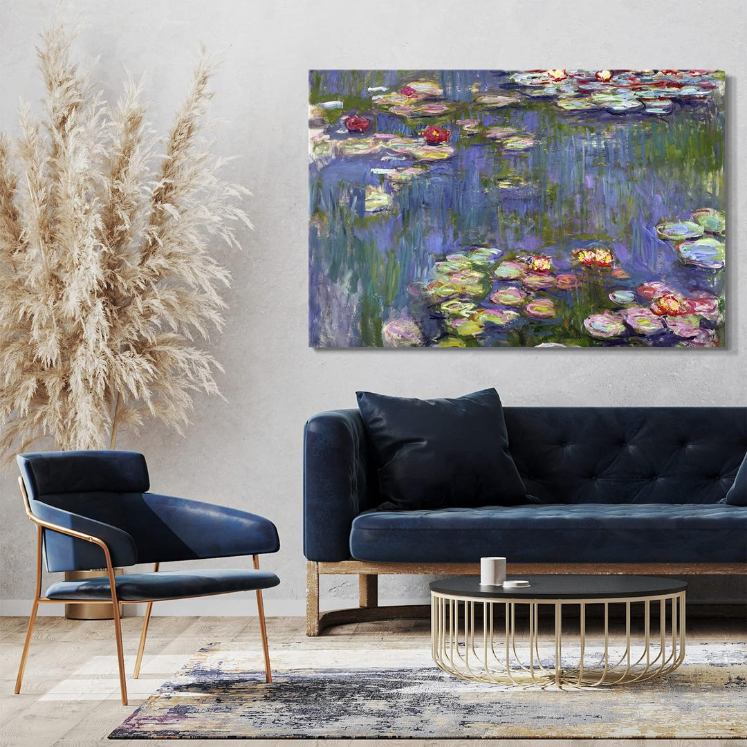 Printed Paintings Leinwand (120x80cm): Claude Monet - Seerosen 120x80 cm, 120x80 cm