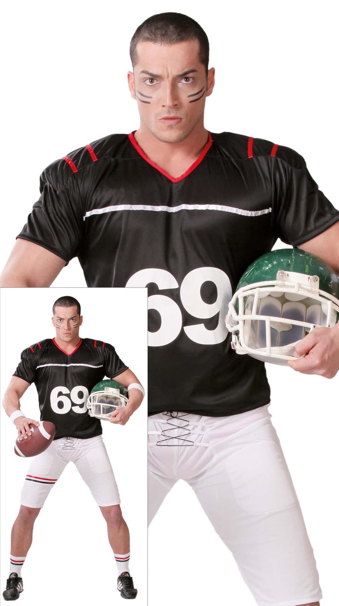FIESTAS GUIRCA Quarterbackspieler-Kostüm für Herren XL, XL