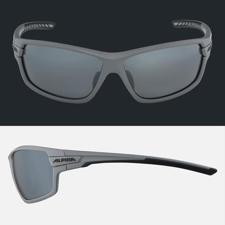 ALPINA TRI-SCRAY 2.0 - Indiv. Anpassbare, Bruchsichere Wechselscheiben Sport- & Fahrradbrille Mit 10