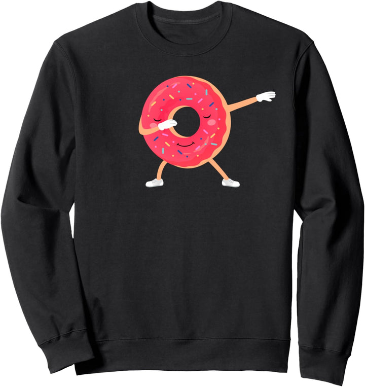 Dabbing Donut Funny Dance design Sweatshirt