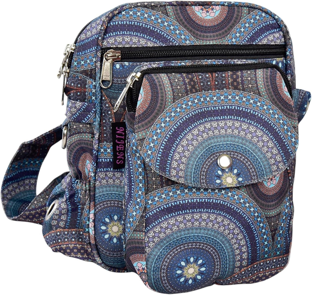 Konstanz Mandala 71080 – Gassitasche mit integriertem Flaschenhalter – Leckerlitasche für Hunde, was