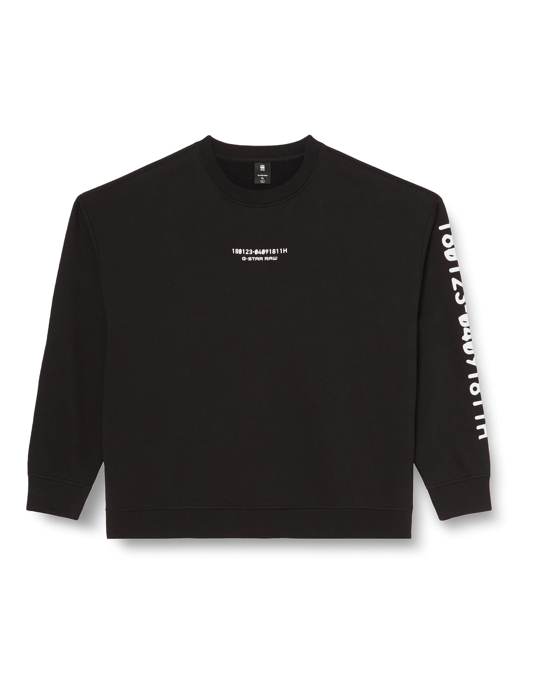 G-STAR RAW Herren Back Sl Gr R Loose Sw Sweater XL Schwarz (Dk Black D23825-a971-6484), XL Schwarz (