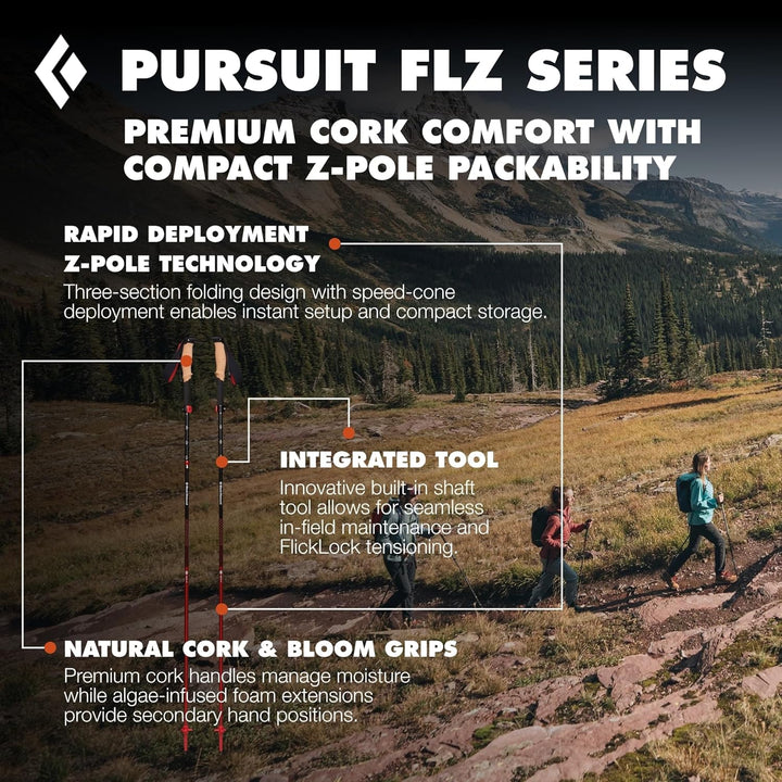 BLACK DIAMOND BlaDia Pursuit FLZ Trekking Poles M/L rd BD1100679412M_L1