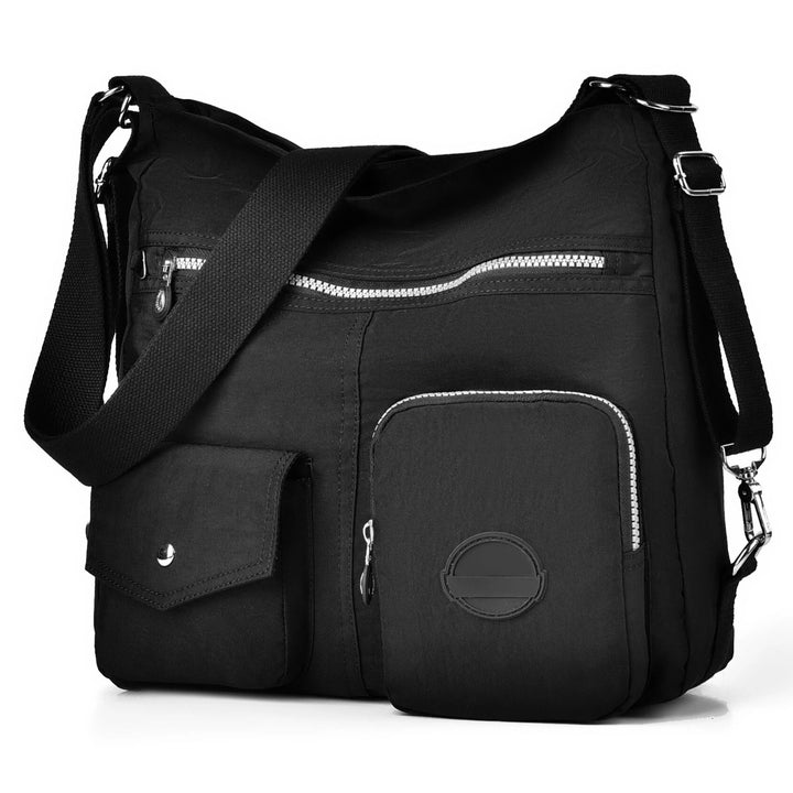 Multipurpose Hobo Purse for Women with Antitheft RFID, Waterproof Nylon Crossbody Bag Shoulder Handb
