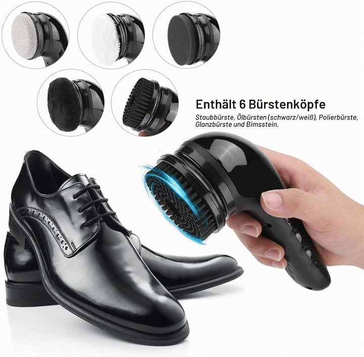 Fyearfly Elektrisches Schuhputzset, USB wiederaufladbare elektrische Schuhbürste Multifunktions-Lede