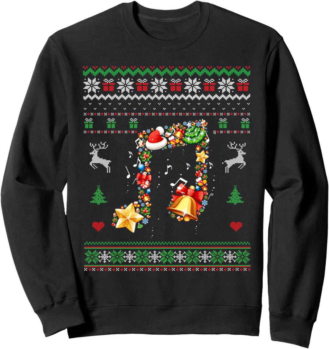 Music Note Carols Weihnachtspullover Ugly Sweater Musiklehrer Sweatshirt