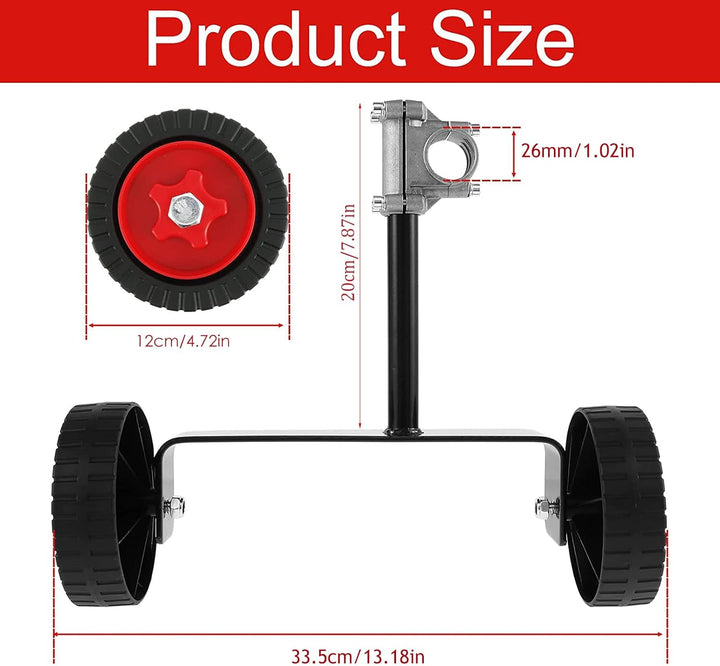 Stützrad Für Trimmer, Hilfs Für Motorsense, Stütz Für Rasentrimmer, Verstellbare Grasschneiderteile,