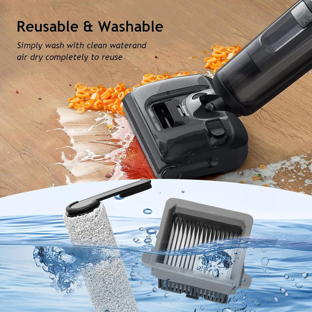 Bürstenrolle + Filter Ersatzteile für Tineco Floor One S7 PRO / S6 Nass-und Trockensauger, Zubehör 2