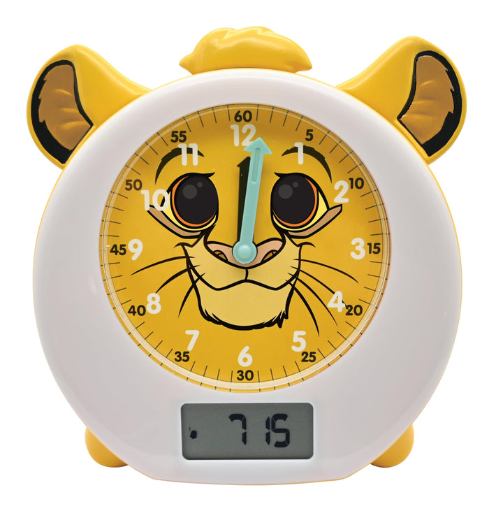 Lexibook RLT100AN Disney Der König der Löwen, Simba, Mein pädagogischer Schlafbegleiter, Wecker, Nac