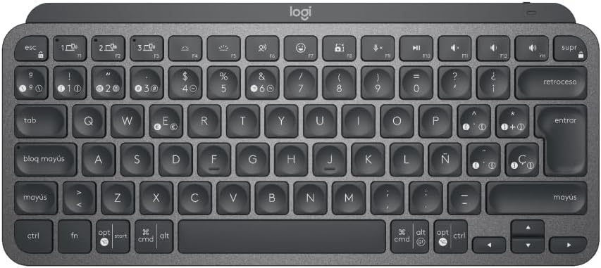Logitech MXKEYS Mini WRLS Illuminated KB Graphite - ESP - MEDITER