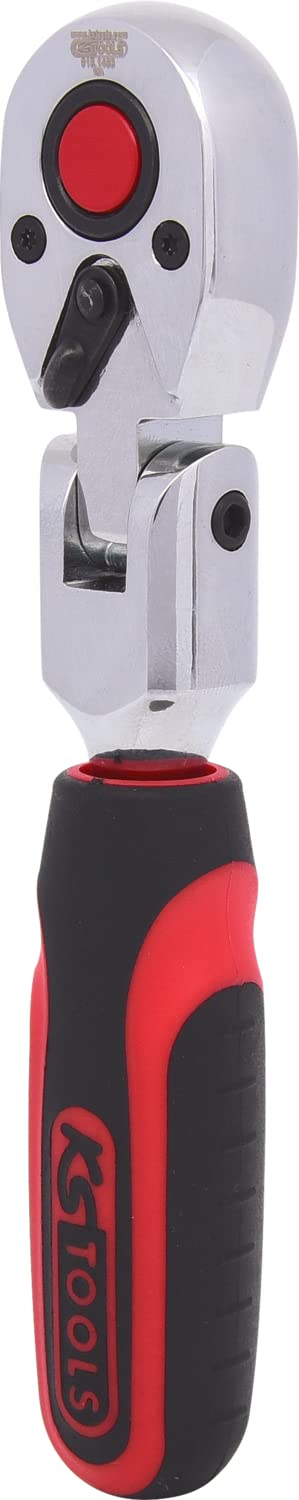 KS Tools 918.1493 1/4" CHROMEplus Gelenk-Umschaltknarre, 72 Zahn