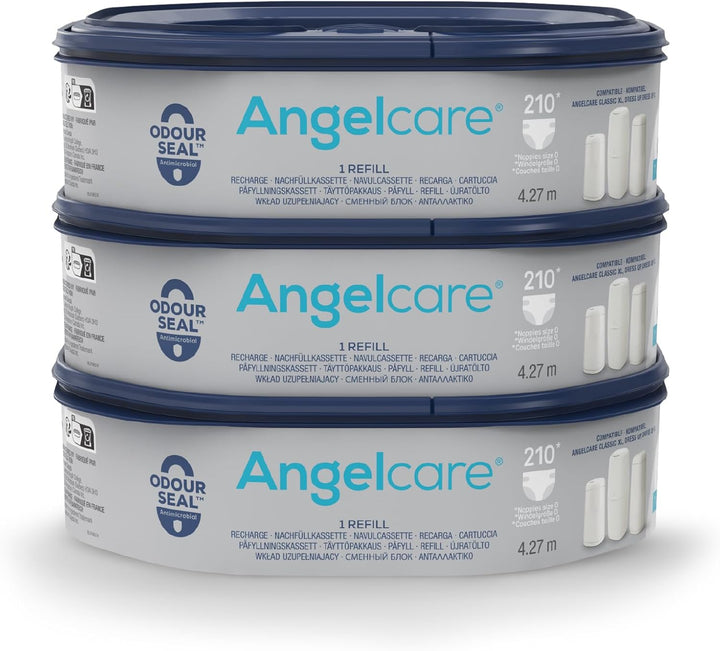 Angelcare Nachfüllkassette für Windeleimer Dress-Up und Classic XL, 3er-Pack