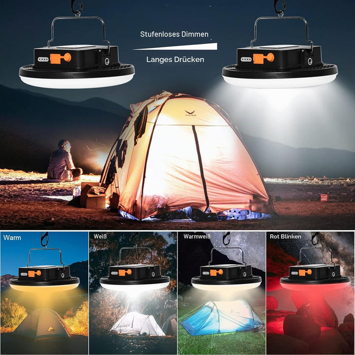 LED Camping Laterne mit 16500mAh 60W(Fernbedienung), 60W(Fernbedienung)