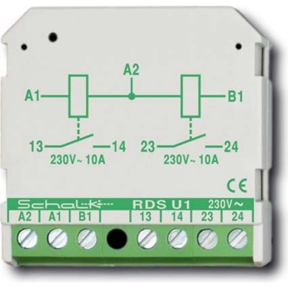 2 potentialfreie Schliesser 10A (UP) SCHALK RDS U1
