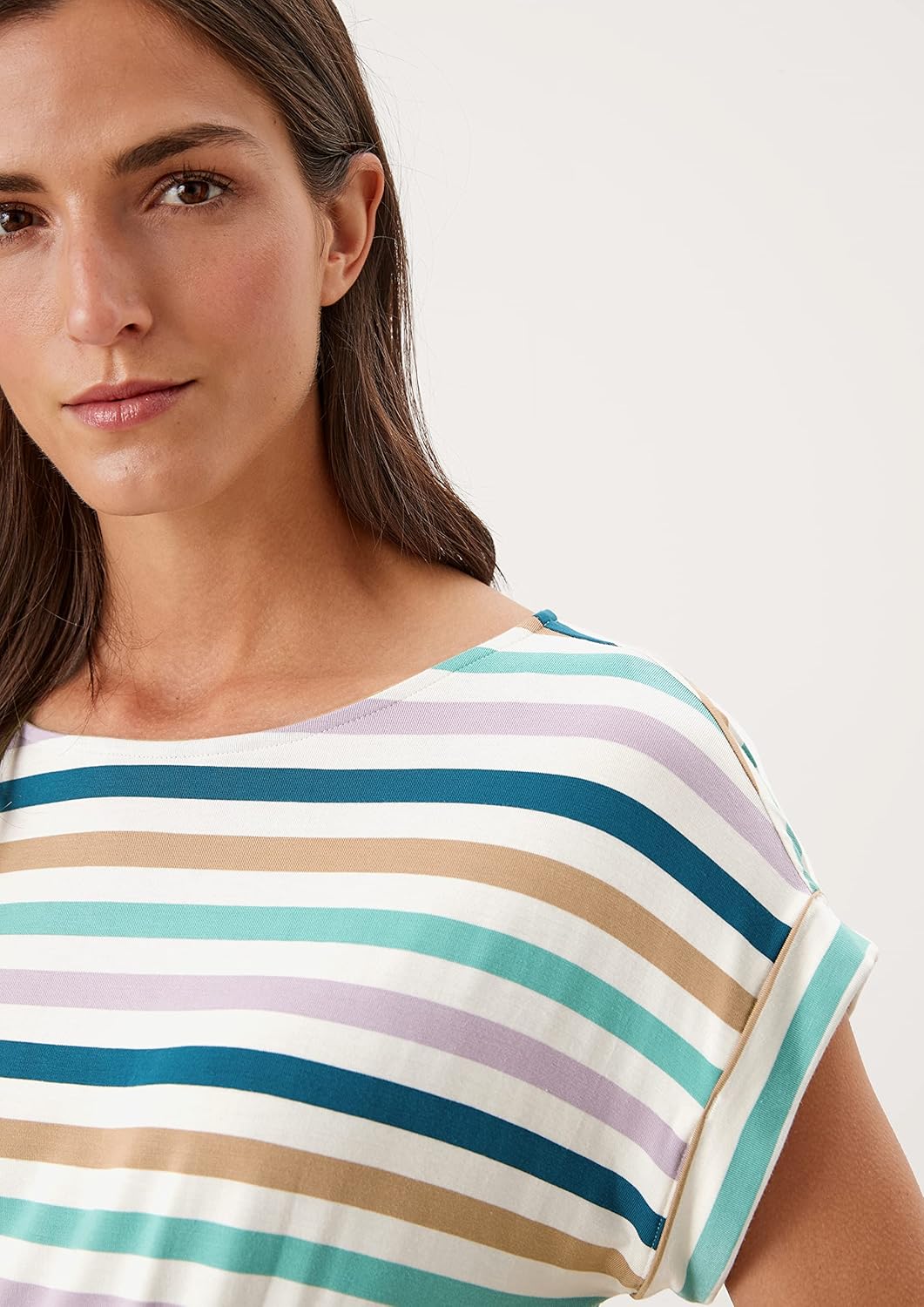 s.Oliver Damen Dress Kleid 32 Off-white Stripe (02g4), 32 Off-white Stripe (02g4)