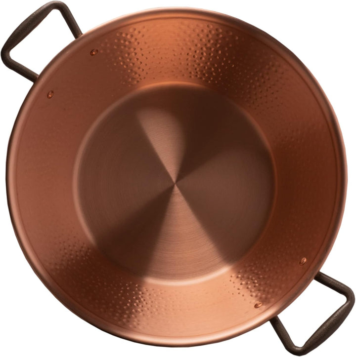Cuisine Romefort | Kupfer Induktion Marmeladentopf Ø 40 cm, 12 Liter | Griffe aus Gusseisen | Kupfer