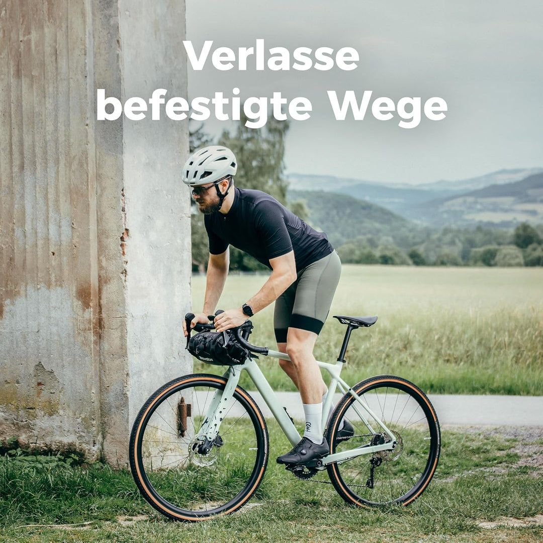 Rovativ® 100% wasserdicht Lenkerrolle Frontloader [9,5 Liter]- Bikepacking Taschen für Dein Gravel-B