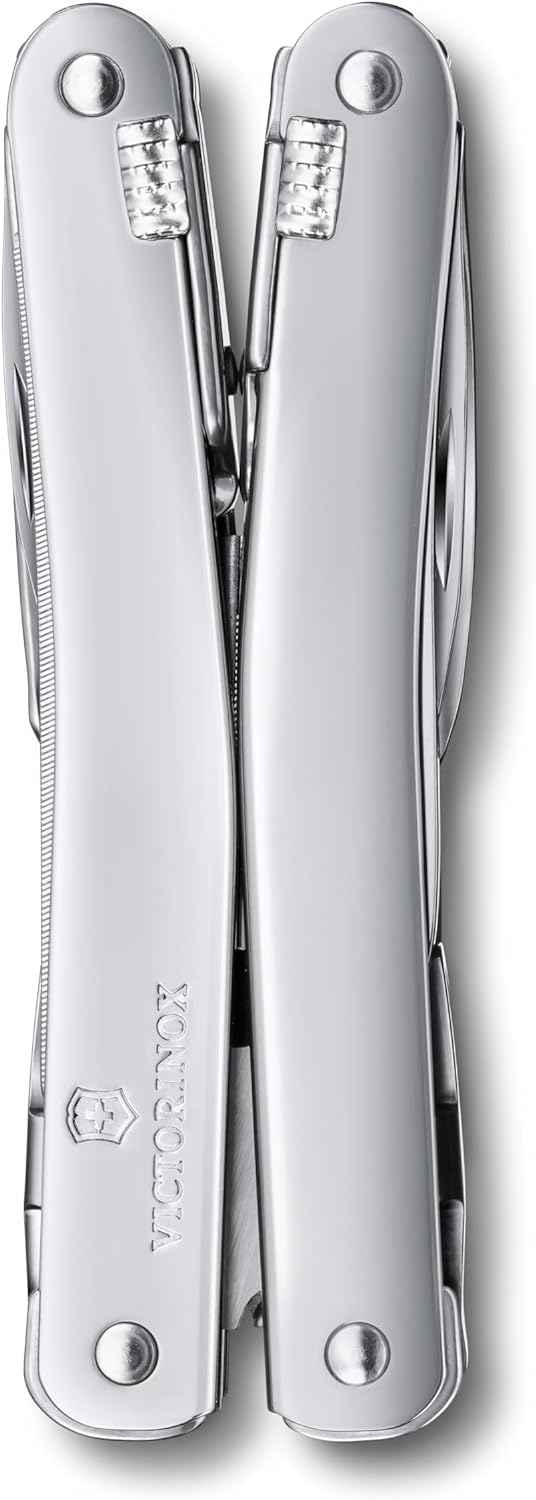 Victorinox, Multifunktionswerkzeug, Swiss Tool Spirit X, Silber (24 Funktionen, Feststellklinge, Kom