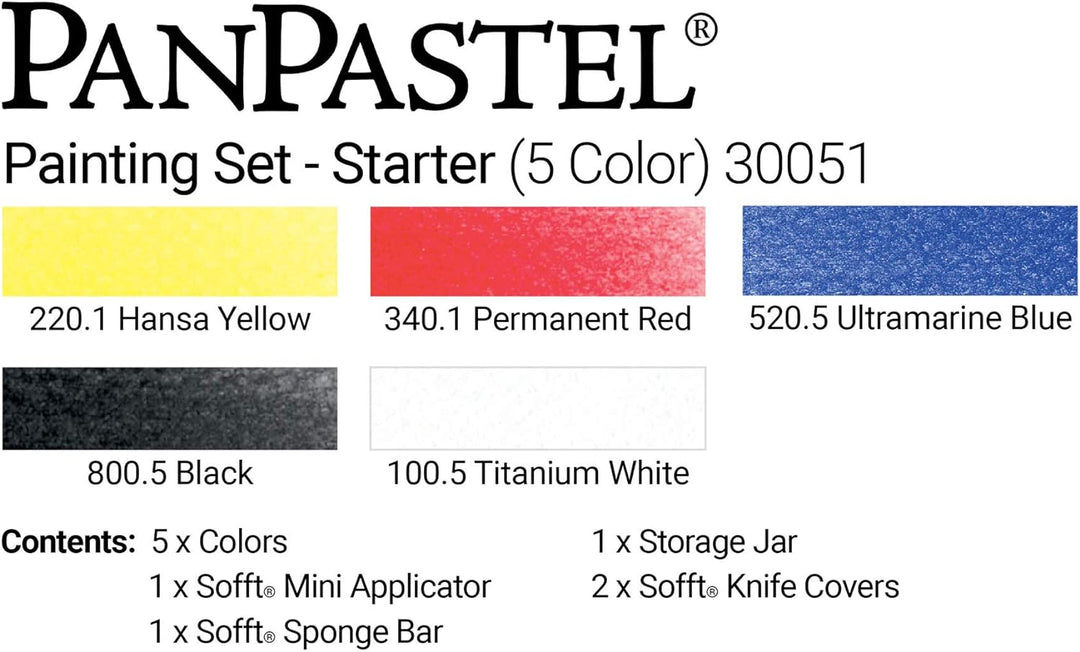 PanPastel Starter-Mal-Set mit 5 Farben