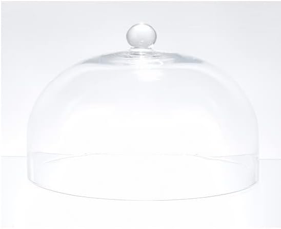 EMH Handgefertigte Glasvitrine, Glockenkuppel, hoch, 18,5 cm x 27,5 cm