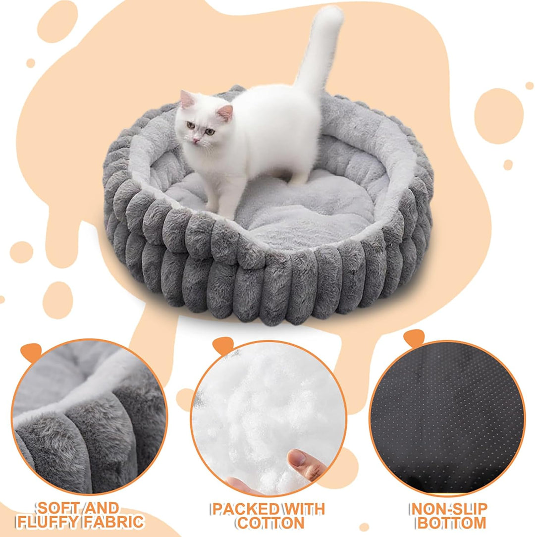 LUPATDY Hundebett, Katzenbetten für Katzen, Weiche Polsterung, Hundebett für kleine und mittelgrosse