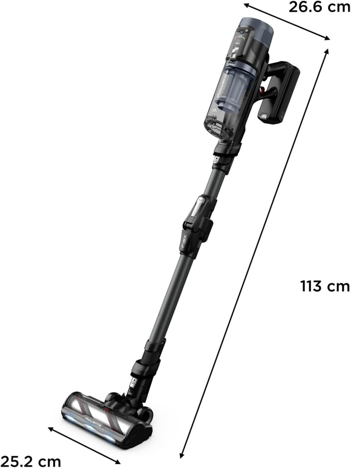 Rowenta X-Force Flex 14.80 RH9B36WV, Cordless Stick Vacuum, Extra Suction Power 240 AW, Auto Suction