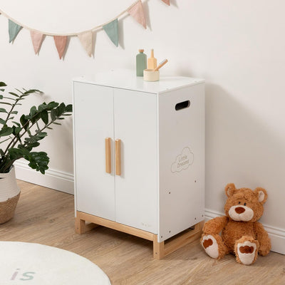 ELLA & PIET® Grosser Puppenschrank Dressy aus Holz (Weiss-Schlamm)