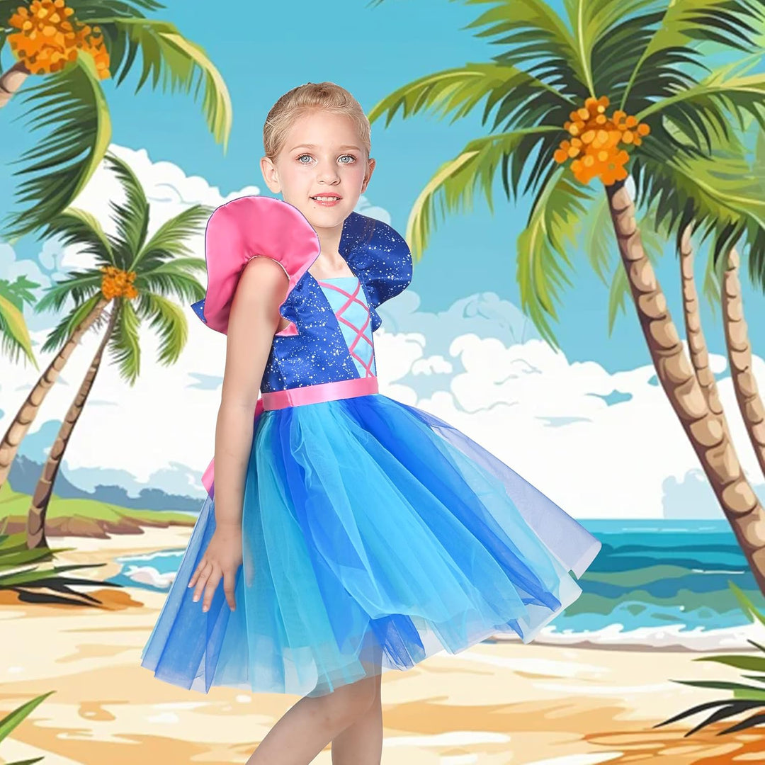 Sunny Fashion Mädchen Kleid Clown Kostüm Halloween Karneval Von Kulturen Rose Montag Gr. 98-134 110