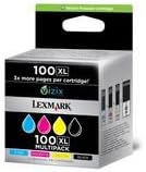 LEXMARK Nr.100XL c/m/y PB-Tinte Multipack