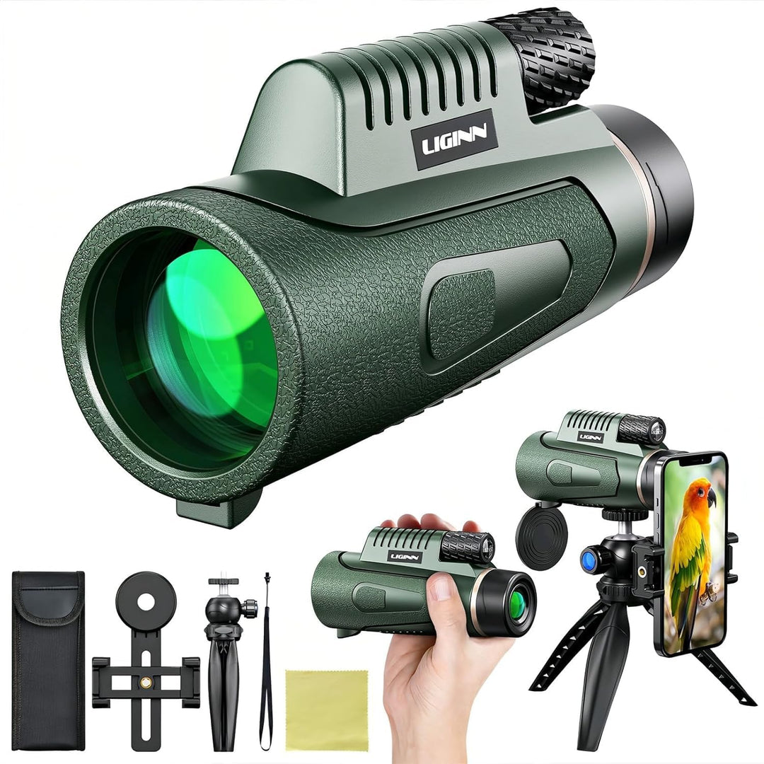 Monokulares Teleskop, Monokular 12x50, Monokular für Erwachsene, mit BAK4-Prisma und FMC-Objektiv, m