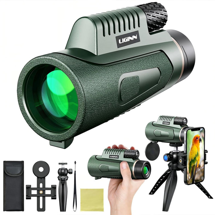 Monokulares Teleskop, Monokular 12x50, Monokular für Erwachsene, mit BAK4-Prisma und FMC-Objektiv, m
