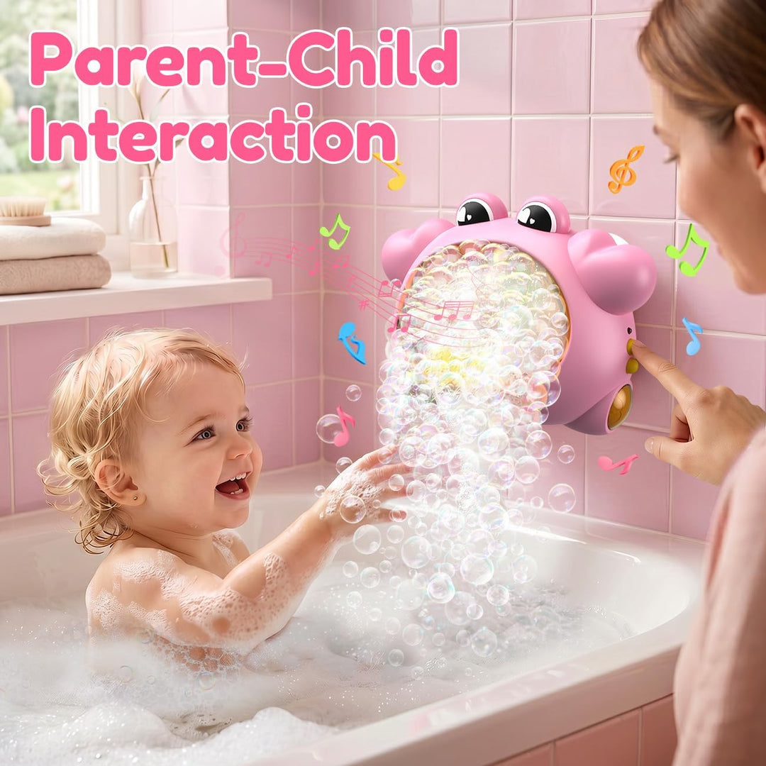 Badewanne Spielzeug für 1 2 3 Jahre Mädchen, Badespielzeug Bubble mit LED-Licht & 12 Kinderliedern,