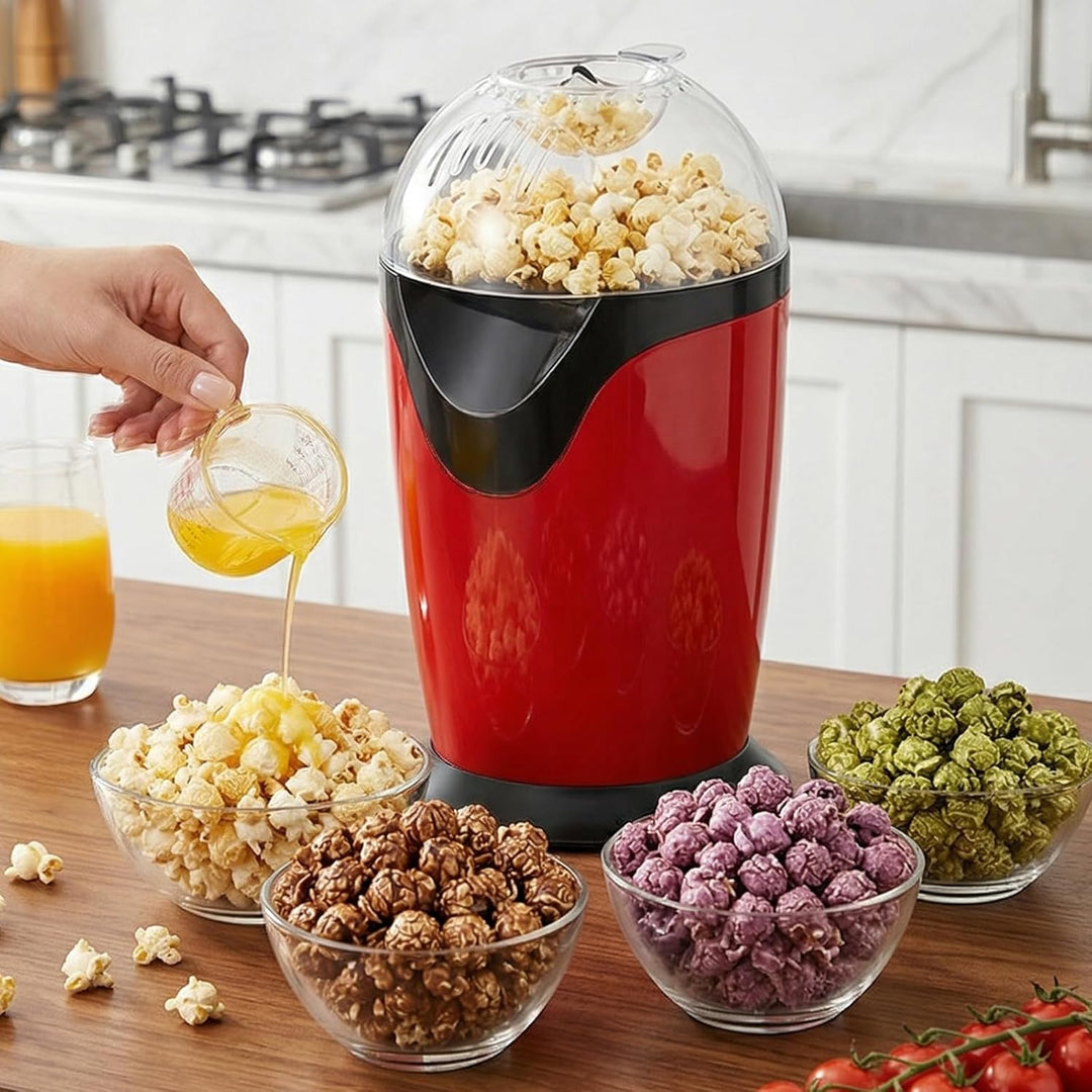 Heissluft Popcornmaschine, Heissluft Popcorn Maker, Ölfrei &amp; Fettfrei, Popcorn Maker Maschine, Gesun