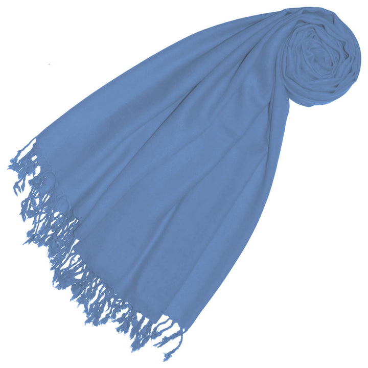 Lorenzo Cana Damen Pashmina Schal Schaltuch 50% Kaschmir 50% Wolle Stola Tuch Umschlagtuch Uni Schal
