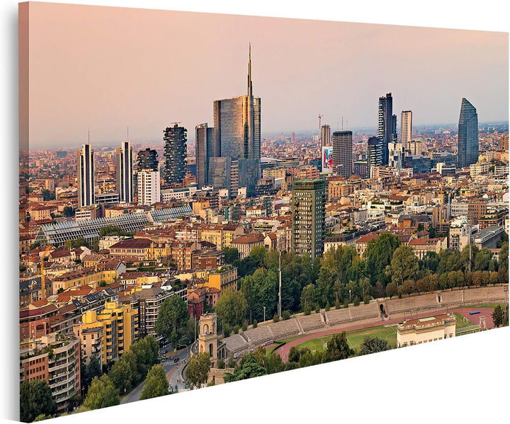 islandburner Bild auf Leinwand Neue Gebäude Und Skylines In Mailand Italien Bilder Wandbilder Poster